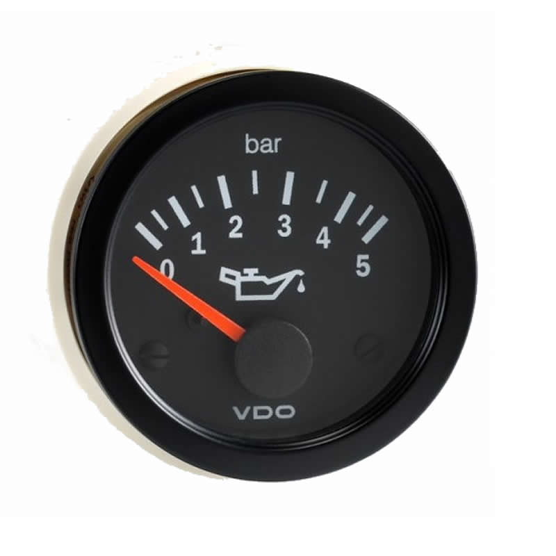 VDO Cockpit Vision Engine oil pressure 5Bar 52mm 12V gauge